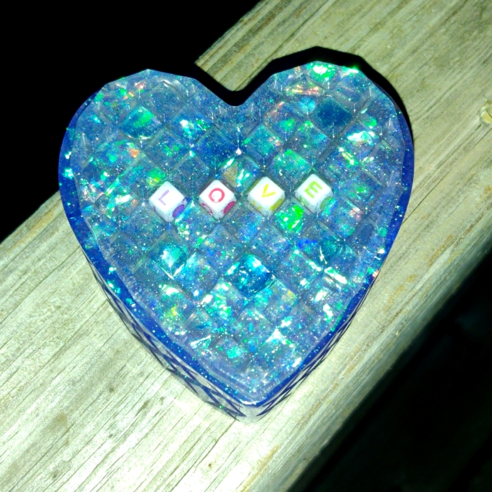 Hand-made heart shaped box